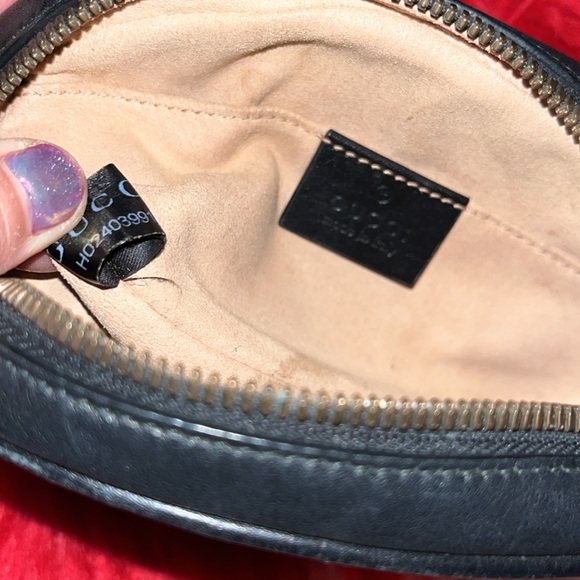 Gucci GG marmont matelasse black Fanny belt bum bag - Picture 9 of 11